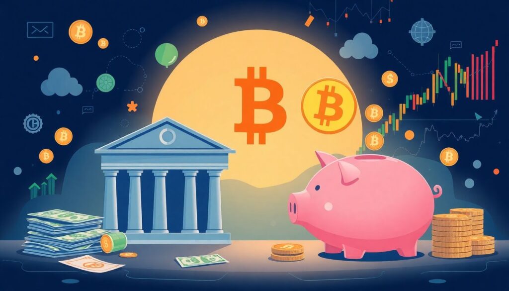 Криптовалюты vs. традиционные активы: как распределить капитал между биткоином, акциями и облигациями - иллюстрация